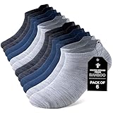 Niorasen Bambus Sneaker Socken Herren Damen 43-46 37-42, Atmungsaktive Sportsocken, Anti Geruch...