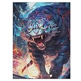 Tiger -Puzzle, 500 Teile,Holzpuzzle Für Erwachsene Kinder, Lustiges Spielzeug, Denkspiel,...