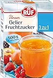 RUF Gelier-Fruchtzucker 3 zu 1, Gerlierpulver und Zucker kombiniert, nur Früchte oder Fruchtsaft...