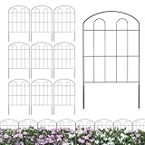 Gartenzaun, 10 Stück Dekorativer Rostfreier Garten, Gewölbte Einfassung, Bodenverteidigung,...