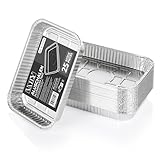 Vaily Alu Tropfschalen Klein 25er Pack - Veggie Aluschalen Grillschalen - Zubehör für Gasgrill,...