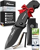BERGKVIST® K10 Klappmesser (Zweihandmesser) - scharfes Taschenmesser für Outdoor & Survival mit...