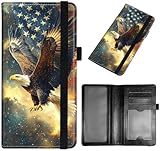 GYSYZJDH Scheckbuchhülle für Damen und Herren, schlankes PU-Leder, Scheckbuchhalter, Brieftasche...