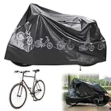 Forhandy Fahrradabdeckung Wasserdicht, 200x110cm Fahrradgarage Fahrrad Schutzhülle Verdickte...