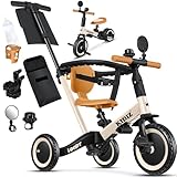 KIDIZ® 6in1 Laufrad Dreirad | Laufräder Lauffahrrad Kinderdreirad ab 1 Jahr bis 5 Jahre |...