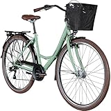 ZÜNDAPP Z700 28 Zoll Damen Fahrrad Damenfahrrad Tiefeinsteiger mit Korb Citybike Damen Hollandrad...