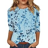 Generisch Seidenbluse Damen Elegant,Damen Bluse Mit Dreiviertelärmeln Modisches Design Stoff...