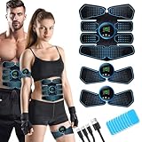 LEMENG EMS Trainingsgerät, Bauchmuskeltrainer Elektrisch, Sicher Effektiv Schneller Bauchtrainer,...