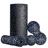 Fitnessrolle Faszienrolle Set Blackroll Foam Roller Faszien Set mit Faszienball Mini Faszienrolle...
