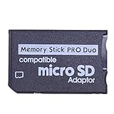Guulqey Mini MicroSD TF auf Adapter SD SDHC Kartenleser für & PSP Serie