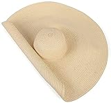 ZRDSZWZ Zuverlässiger Sonnenhut, 25 cm breite Krempe, übergroßer Strandhut für Damen, Sommer,...