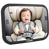 Rücksitzspiegel fürs Baby,Bruchsicherer Auto-Rückspiegel für Babyschale, 360°...