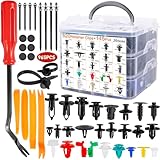 NCKIHRKK Befestigungsclips Set, 965 Stück Auto Befestigung Clips Universal mit Demontage Werkzeuge,...