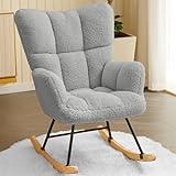 Hawthyhome Schaukelstuhl Relaxstuhl Sessel Stuhl Wohnzimmersessel, Schaukelsessel Gepolsterter...