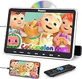 NAVISKAUTO 10,5' DVD Player Auto Kopfstütze Mit Kopfhörer HDMI In HD Auto Fernseher Für Kinder...