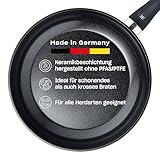 Fissler Essential Black/Aluminiumpfanne-beschichtet (28 cm) Keramik-beschichtet, Bratpfanne...