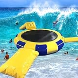 Aufblasbares Wassertrampolin aus PVC - Wasserspielzeug für den Außenbereich, Seetrampolin,...