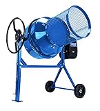 scheppach Betonmischer MIX160 Betonmischmaschine + Siebtrommel (160L Fassungsvermögen, 650W...