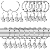 50 Stück Gardinenringe Vorhangringe,Vorhangstangenring-Clips,Vorhangringe mit...