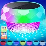Joycome Poolbeleuchtung Solar Teich Deko, Pool Lichter Unterwasser mit Fernbedienung, Dimmbar...