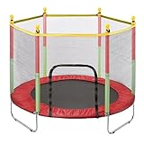 Youyijia Trampolin Kinder Bodentrampolin mit Sicherheitsnetz Outdoor Gartentrampolin Zuhause...