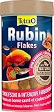 Tetra Rubin Flakes - Fischfutter in Flockenform mit natürlichen Farbverstärkern, unterstützt eine...