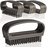 Hausfelder Handbürste mit Griff - Nagelbürste hart - Fingernagelbürste Handwaschbürste 4er Set...