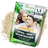 Rasensamen schnellkeimend 10kg = 400m² Sport und Spiel Herbst Premium - SEHR GUT getestet -...