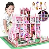 Puppenhaus Traumhaus für Mädchen,Spielzeuge ab 6 Jahren Mädchen,Spielhaus Geschenk Lernspielzeug...