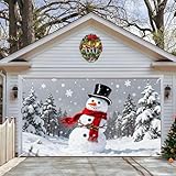 Corlidea Weihnachtsbanner für Garagentor, Abdeckung für Garagentore, Weihnachten,...