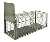 Kraptrap® Marderfalle Tierfalle Lebendfalle Katzenfalle 75 x 29 x 28 cm mit Holzboden