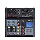 Weymic SE-40 Professional DJ-Aufnahme-Mixer, Bühne, Karaoke, mit USB-Laufwerk für...