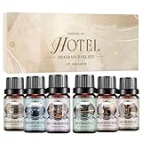 Hotel Ätherische Öle Set, 6x10 ml Ätherische Öle für Diffusor, Duftöl-Geschenkset,...
