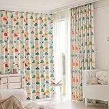 hhbzhdpg Thermische, Sonnenabweisende Ösenvorhänge, Wolkenmuster, Verdunkelnde Vorhänge für...