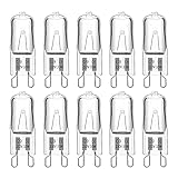 Halogen-Glühbirne G9, 28 W, 230 V, 370 lm, 2700 K, Warmweiß, dimmbar, G9, für Kronleuchter,...