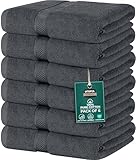 Utopia Towels - 6er-Pack mittelgroße Badetücher aus 100% Baumwolle mit Aufhängeschlaufen, 60x120...