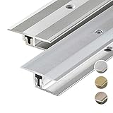 HORI® Bodenprofil Übergangsprofil I Aluminium-Bodenleiste in Silber, Champagne und Edelstahl I...