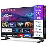TuTu Smart TV 25 Zoll (64 cm) Full HD VIDAA Fernseher mit WLAN Triple Tuner (DVB-T/T2, DVB-C,...