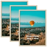 Vasemouh Bilderrahmen 30x40 cm, 3er-Set Holzfarbe Posterrahmen, ideal für Wandmontage, perfekt für...