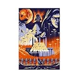 FSMFBGD Star Wars Filmposter, Die Rache der Sith auf Leinwand, Wandkunst, Dekor, Bild, Gemälde für...