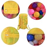 CLISPEED Mesh Strandtasche für Umweltfreundliche Faltbare Badetasche für Strand und Gelb Robuste...
