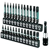 Facoow Torx-Bit-Set (T5-T40), 26-teiliges Sicherheits-Torx-Bit-Set mit magnetischen Spitzen,...