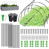 JABNOW Pflanztunnel Bögen,30Pcs Folientunnel für Hochbeet,Abnehmbare Folientunnel...