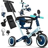 Kidiz® 6in1 Laufrad Dreirad | Laufräder Lauffahrrad Kinderdreirad ab 1 Jahr bis 5 Jahre |...