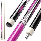 ASMPCUE Billard Queue, 58' Pool Queue 13mm Spitzen Pool Cue für Professionelle Billardspieler, 1/2...