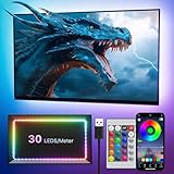 Lphianx LED Lights for TV, 5M TV Led Lights for 65-75 inch, Cuttable, Music Sync Mode, Color...