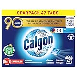 Calgon 4-in-1 Power Tabs – Waschmachinen-Entkalker gegen Geruch, Schmutz und Korrosion – Für...
