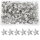 beinkmake 200 Stück Metall-Sternnieten, Krallen-Metall-Nieten, Spikes, Sternnieten und Spikes,...