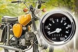 Tachometer 100km/h mit Blinkerkontrolle + Beleuchtung, Ø 60mm Tacho für 6V + 12V Anlage Simson...