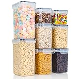 Cozary Vorratsdosen mit Deckel Luftdicht, 8er Vorratsbehälter Set, BPA-Frei, Vorratsdose zur Müsli...